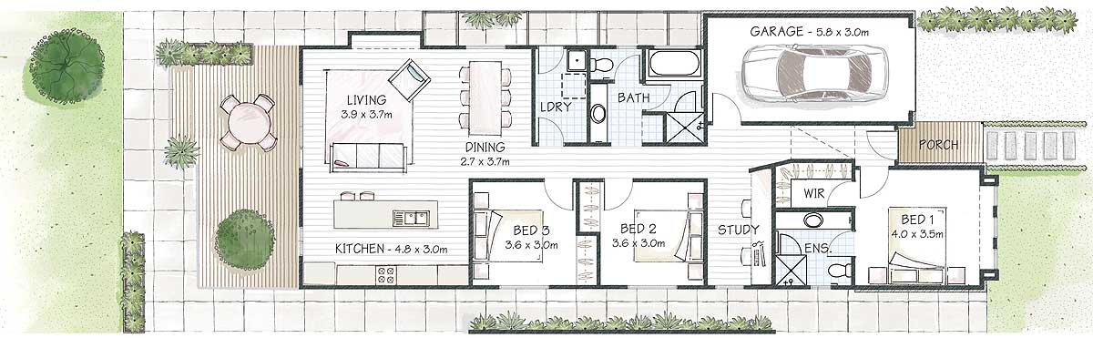 Dali Villa 155 Floorplan